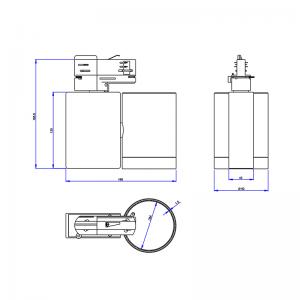 7W-50W сертифицирани UL с възможност за регулиране на следите за бяло осветление
