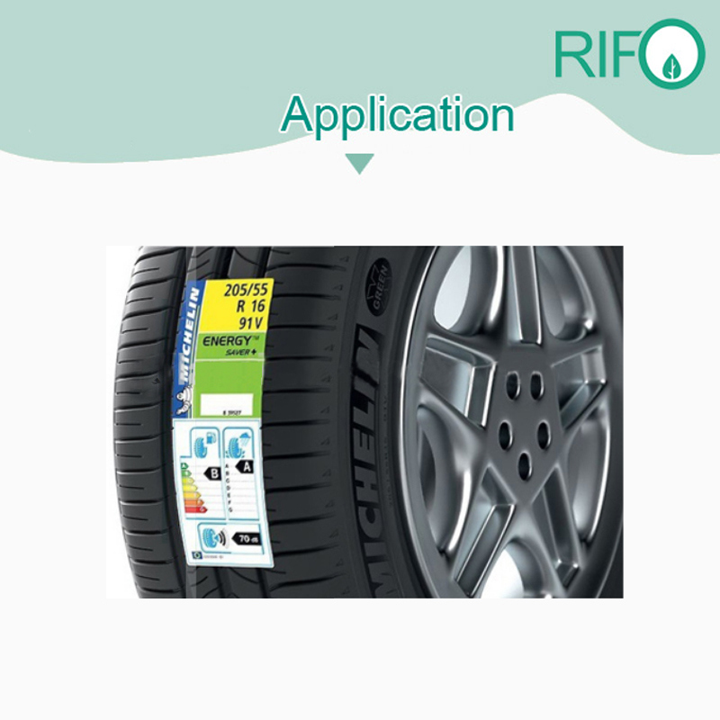 Водоустойчив, устойчив на температура етикет за автомобилни гуми