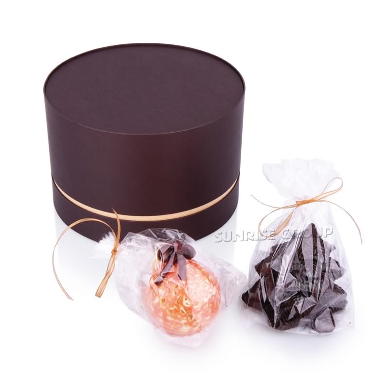 По поръчка на едро картон кръгла шоколад Hat Box
