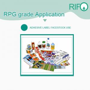 Етикети за водоустойчиви стикери Синтетичен бял BOPP материал с MSDS RoHS