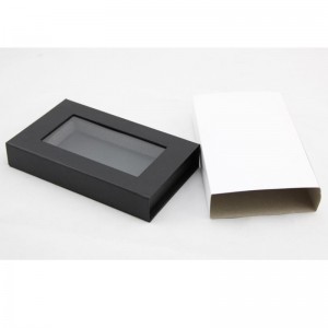 твърда хартиена кутия с PET прозорец