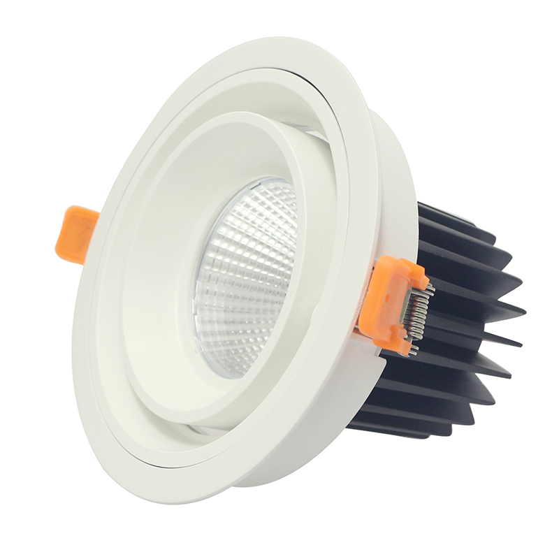 Кръгла и квадратна форма LED крушка лампа COB 20W 30W вдлъбнати надолу светлина доведе монтиране светлина