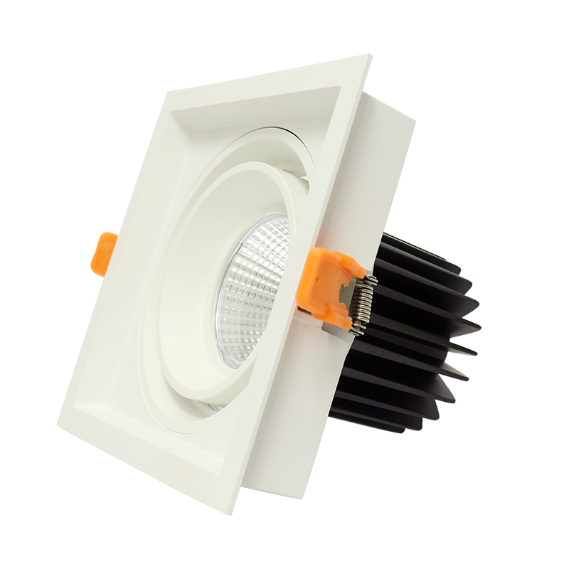 Кръгла и квадратна форма LED крушка лампа COB 20W 30W вдлъбнати надолу светлина доведе монтиране светлина