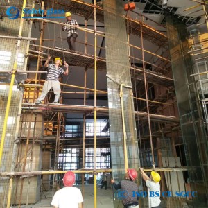 нестандартни размери големи закалено стъкло / jumbo ламинирани стъклени панели за прозорци