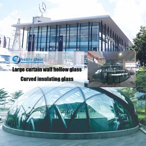 Висококачественото изолационно стъкло е покрито с 24k злато и други цветове, както и с гъвкаво извито изолационно стъкло