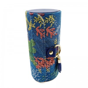 Луксозни двуслойни въртящи се кръгли хартиени подаръчни кутии с метален бутон