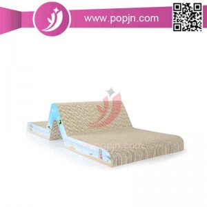 Пакет за драскотини за домашни любимци вълнист картон котешка драскана / котка надраскване дъска обграждат коча билка