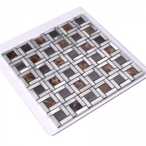 Декор Мрамор Външна облицовка на стената Мозайка