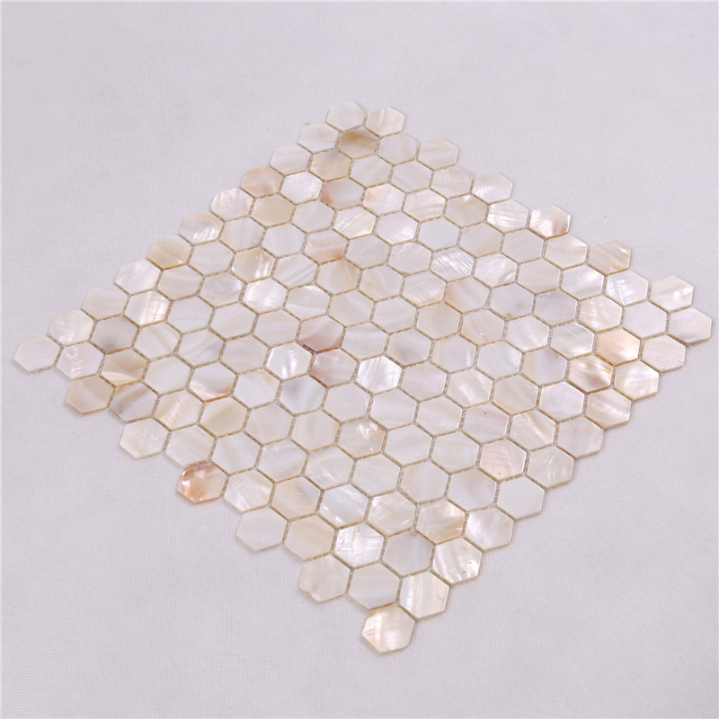 BK18 Китай Производство естествени лилави майка на перла Seashell Backsplash мозайка плочки