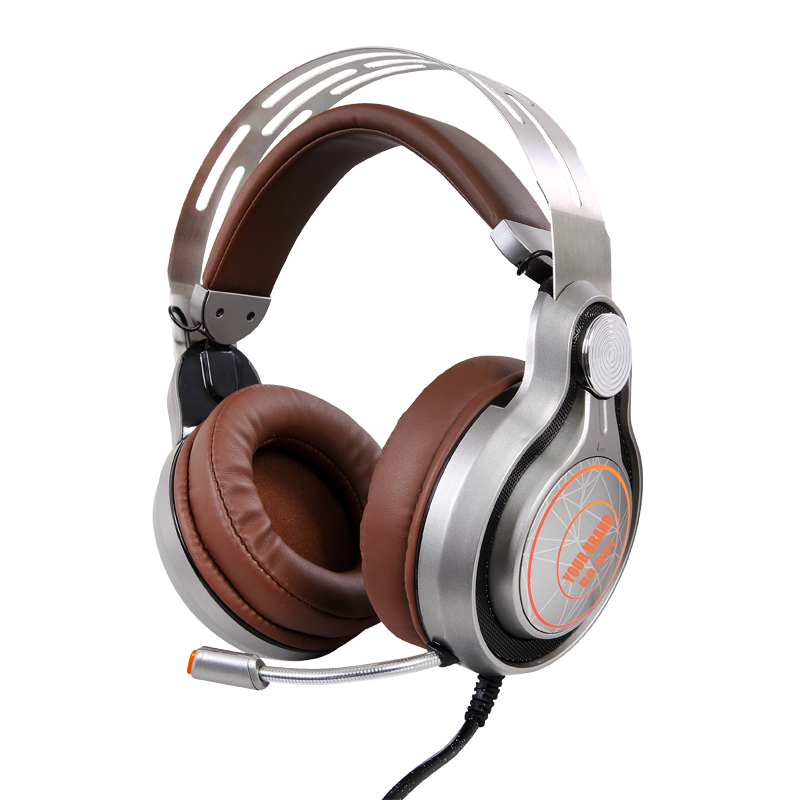 2018 нова слушалка за слушалки PRO USB 7.1 над ухото за компютър, лаптоп, XBOX ONE, PS4