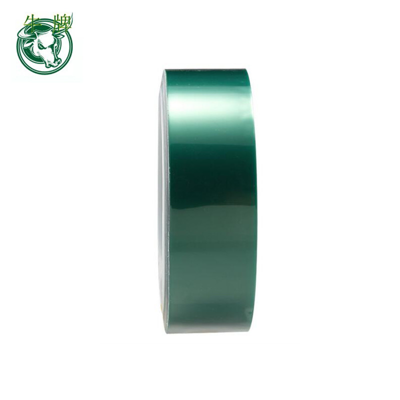 зелена цветна подложка PET термоустойчива самозалепваща лента