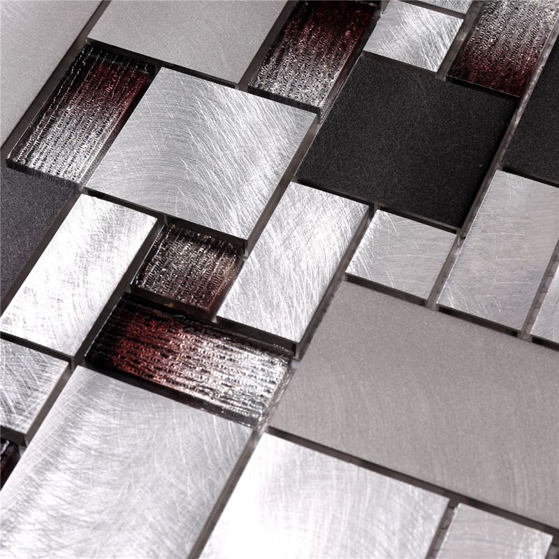 Мозаечна плочка с алуминиево ламинирано стъкло