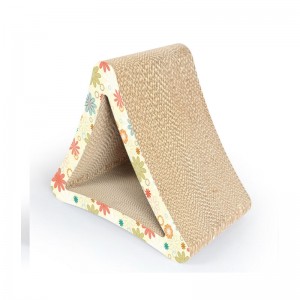 Картонена рециклируема гофрирана четка за драскане, устойчива на драскотини, легло, котешка скреч картон