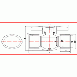 upvc застрашен сачмен клапан