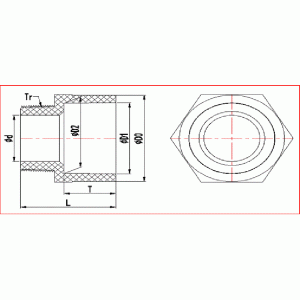 UPVC МЪЖКИ АДАПТЕР