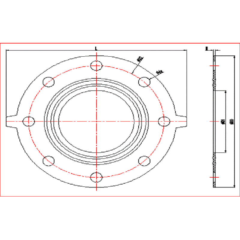 UPVC ФЛАНЖЕН ГАСКЕТ (EPDM, FPM)