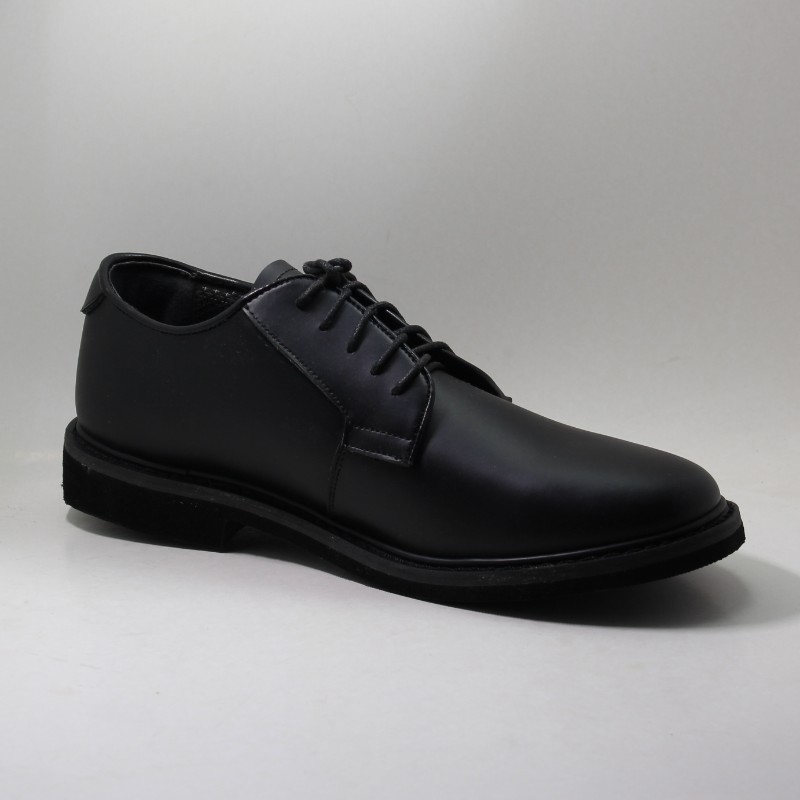Черни екшън кожени рокли Оксфорд военни офицери мъжки обувки