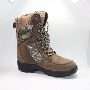 Кожен горна част от Nubuck с обувки Camo Hunter