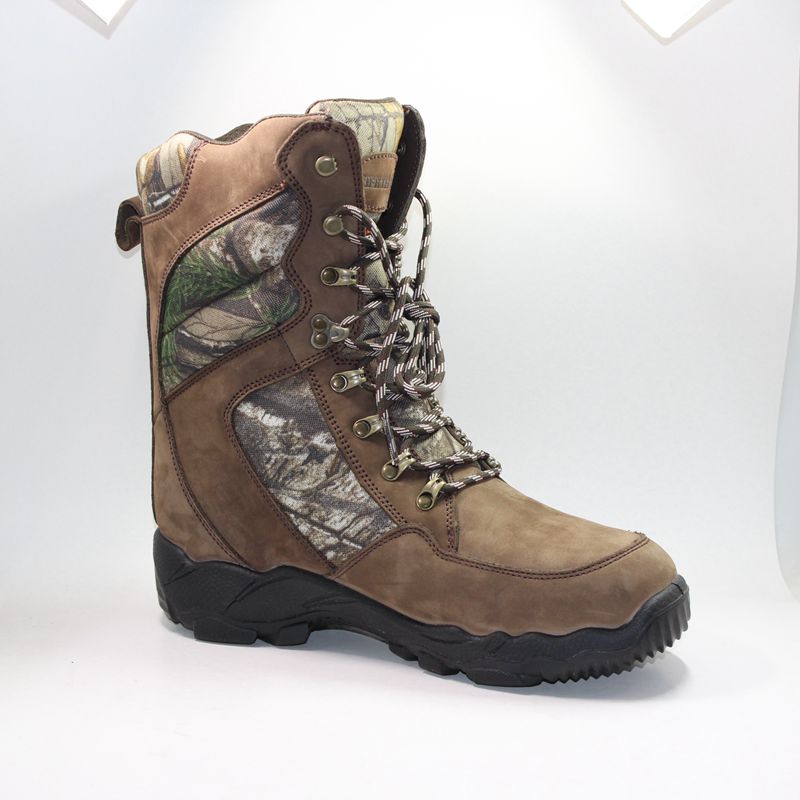 Кожен горна част от Nubuck с обувки Camo Hunter