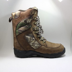 Кожен горна част от Nubuck с обувки Camo Hunter