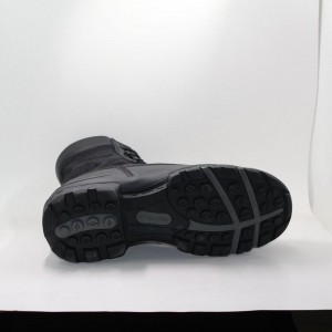 Мъжки черни бойни ботуши с кожа с PU покритие