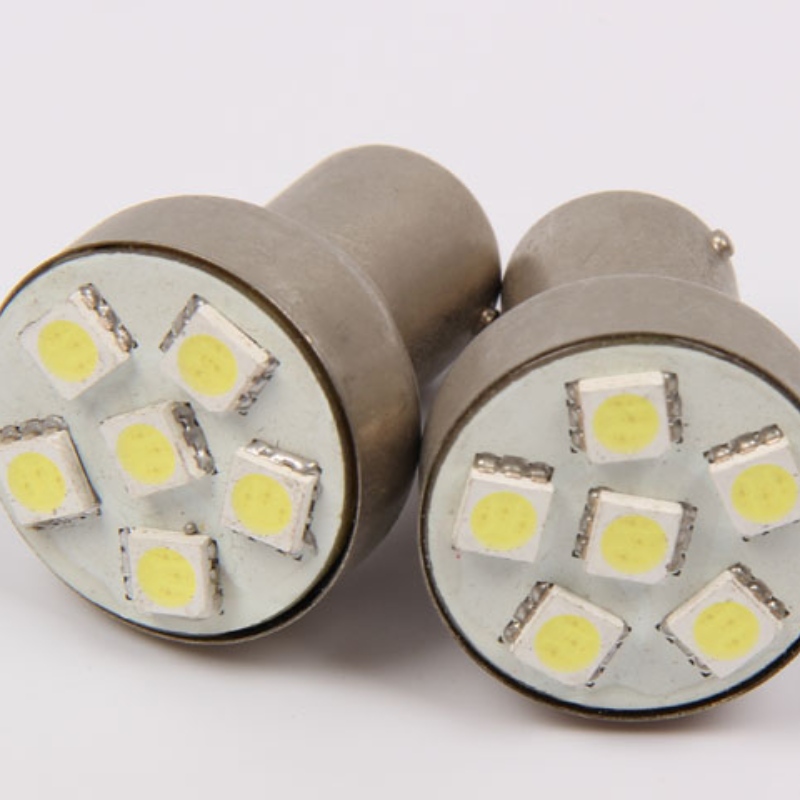 светлини за завой на автомобил 6smd 5050 мигач светлина s25 1156 p21w