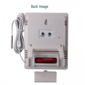 Високоточна фабрична цена Звуково-светлинен LCD термо хигрометър с външен сензор