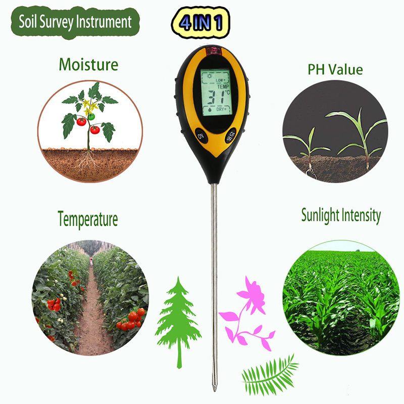 Градински инструменти за почвени тестери Ферма на закрито Тестване на растения на открито изискват батерии