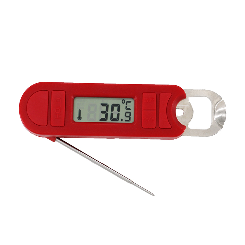 2019 Кухненски инструменти Червен цифров хранителен термометър за готвене Барбекю грил