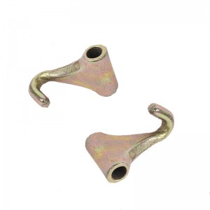 Кована кука за пръсти с жълто покритие