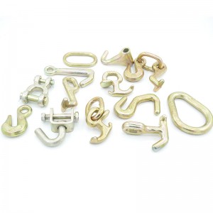 Кована кука за пръсти с жълто покритие