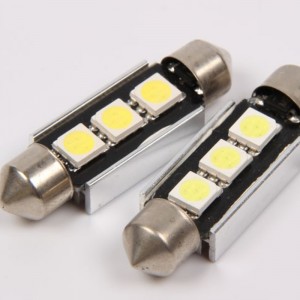 Canbus без грешки 5050 3smd 36mm led фестонна крушка