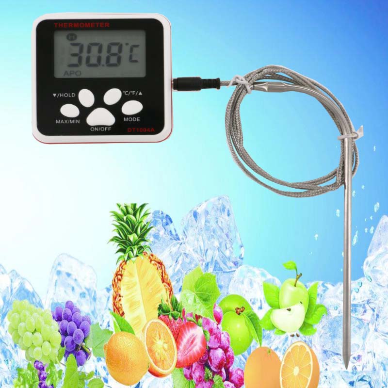 Най-високопроизводителният производствен термометър за храна с директна цена с предупреждение за температура