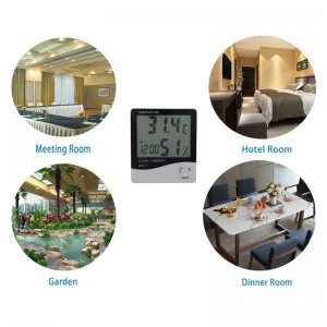 Вътрешен многофункционален висококачествен термометър и хигрометър