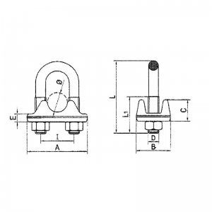 Италия Скоба за ковано телено въже