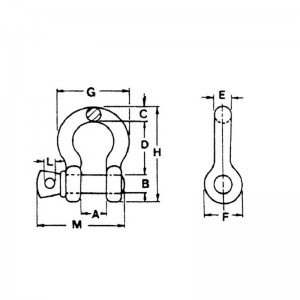 Поцинкован защитен болт тип котва за закрепване