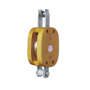 Редовен дървен блок-единичен с кука