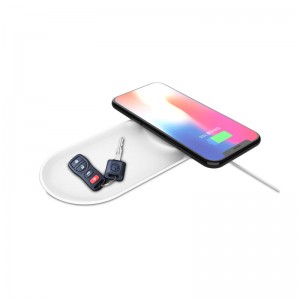 KPS-X701 Хубав дизайн, висококачествена малка табла 10W бързо qi 2in1 безжично зарядно
