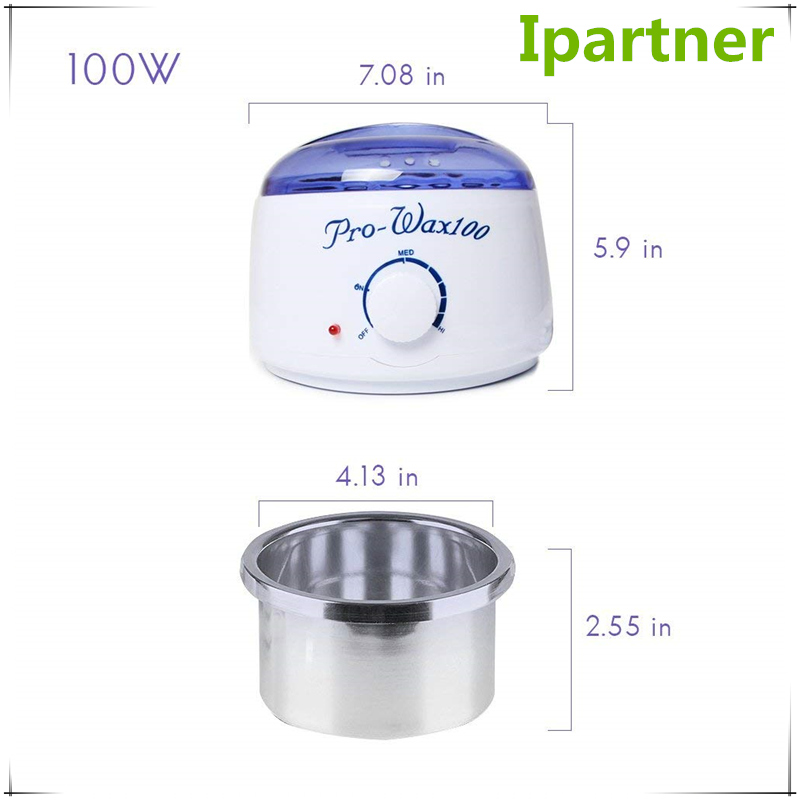 Ipartner AX-100 портативна електрическа машина за горещ восък за отстраняване на косми - син капак