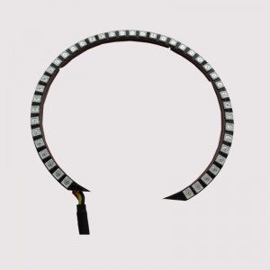 Телефонно приложение за син контрол на зъбите автоматично RGB доведе ангелски очи, ореол хело халки за 7 инчови кръгли фарове или BMW...