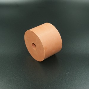 Червен цвят против стареене Подложка от естествен каучук / гумена колона за инструменти за тестване на автомобили