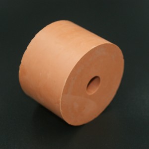 Червен цвят против стареене Подложка от естествен каучук / гумена колона за инструменти за тестване на автомобили