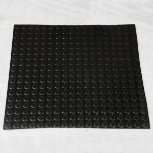 Кръгла точка тежкотоварна каучукова плочка Гумена устойчива подложка за анимиална стабилност