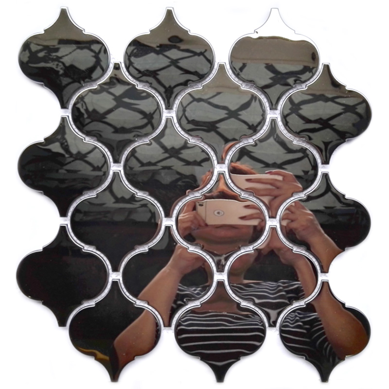 Нов дизайнерски мозаечни плочки за стена с плочки от неръждаема стомана за кухнята