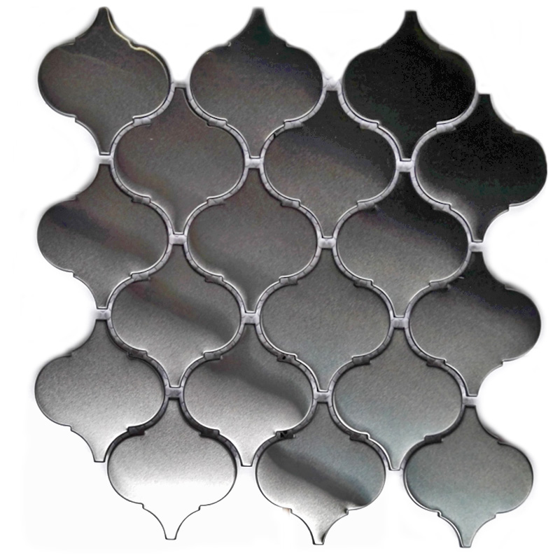 Нов дизайнерски мозаечни плочки за стена с плочки от неръждаема стомана за кухнята