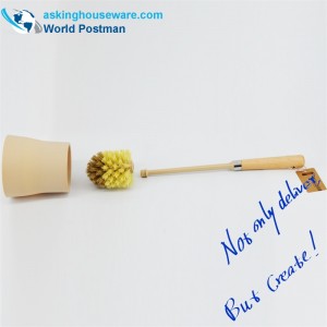 Четка за тоалетна чиния Akbrand Комплект плажна дръжка с матиращ държач