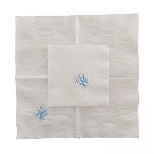 Художествен дизайн по поръчка отпечатана хартия бяла салфетка