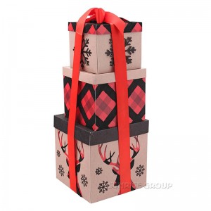 Подаръчна кутия за коледни подаръци по поръчка, кутия за подарък за рожден ден, кутия за торта