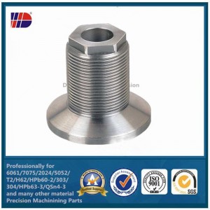 неръждаема стомана, алуминиев метал Прецизни стругови обработващи части с ЦПУ