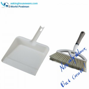 Метла за четка Akbrand Dustpan с квадратна пудра за големи размери